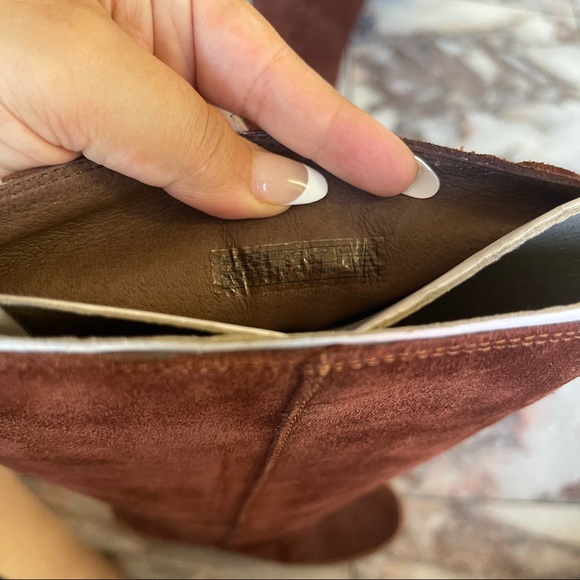 New Ugg Australia Maeva Mahogany Suede Heeled Boots Size 5 - Picture 10 of 10